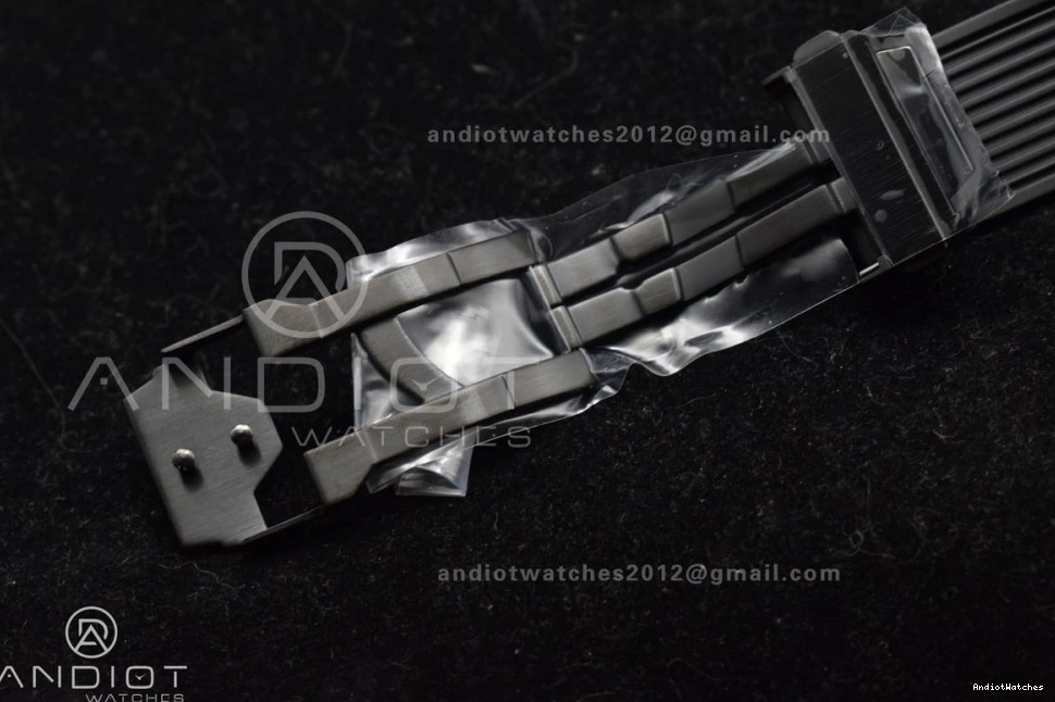 Full Best Big A on Bang Black Edition Hublot Skeleton BestValue 1:1 Black Strap 893 ZF Rubber Dial Unico 1117